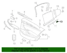 Ручка двери BMW 51357336994