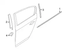 Уплотнитель шахты стекла П Пд Наруж 51357258292 BMW