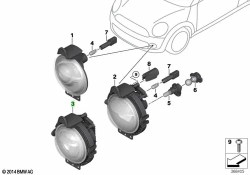 Фара BMW 63177381725