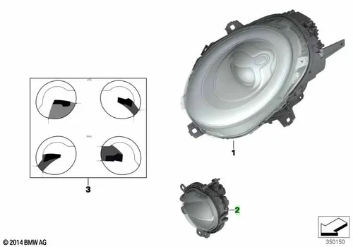 Фара противотуманная BMW 63177298334