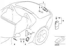 Фонарь габаритный BMW 63 26 8 234 343