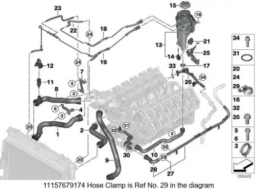 хомут, D=28MM 11157679174 BMW