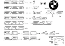 51148148824 Эмблема наклеиваемая !540' \BMW 5' E34, E39