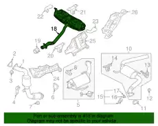 Задний глушитель 7L8253609AL VAG