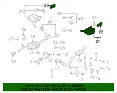 Задний глушитель 8F0253609AB VAG