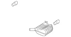 Задний глушитель 8R0253609AK VAG