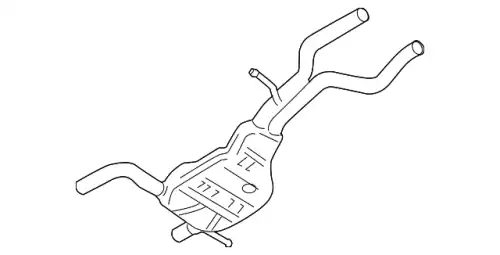 Задний глушитель 7L6253609AG VAG