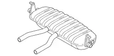 Задний глушитель 7P6253609T VAG
