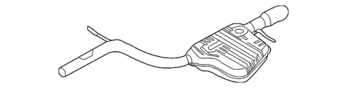 Задний глушитель 4F0253609BN VAG