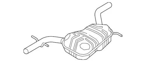 Задний глушитель 5C6253609AE VAG