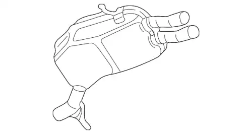 Задний глушитель 8D0253609CB VAG