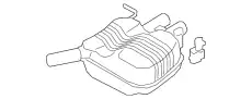 Задний глушитель 3G0253609AF VAG