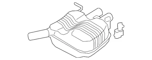 Задний глушитель 3G0253609AF VAG