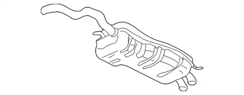 Задний глушитель 1C0253609 VAG