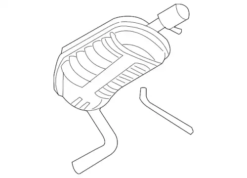 Задний глушитель 8E0253609JS VAG