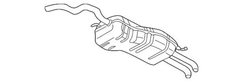 Задний глушитель 1J6253609CE VAG