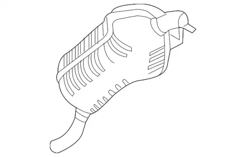 Задний глушитель 3B7253609 VAG