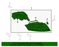 Фонарь задний VAG 8J0945095M