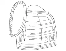 Фонарь задний VAG 8D9945096E