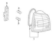 Фонарь задний VAG 8D9945096E