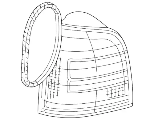 Фонарь задний VAG 8D9945096E