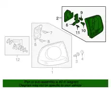 Фонарь задний VAG 7L6945093AA