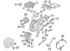  ИСПАРИТЕЛЬ 7L0820105B VAG
