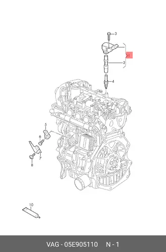 Катушка зажигания VAG 05E905110