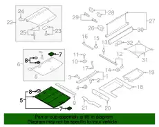 Коврик в багажник VAG 4L0863462FJ49