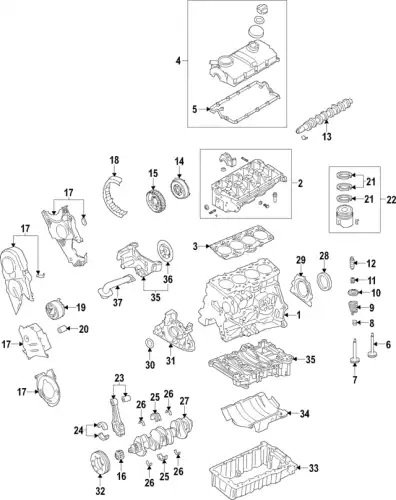 Коленчатый вал 06A105021BP VAG