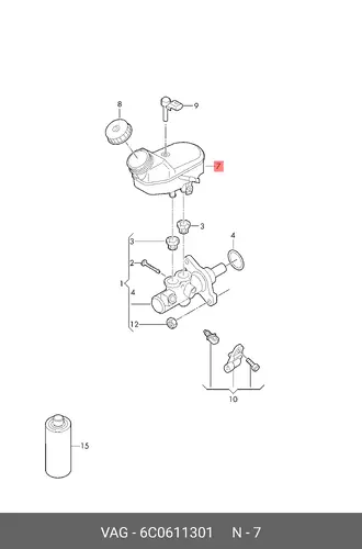 Расширительный бачок VAG 6C0611301