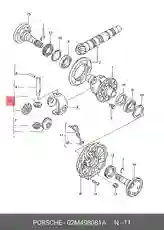 компл. конич. сателлитов 02M498081A VAG