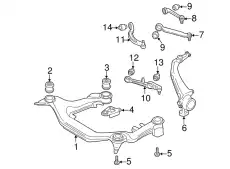 Сайлентблок 4A0 407 183 D VAG