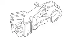 Корпус с испарителем 8D1820024B VAG