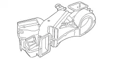 Корпус с испарителем 8D1820024B VAG