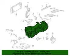 Корпус с испарителем 8D1820024B VAG