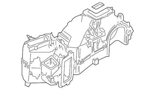 Корпус с испарителем 1J1820007D VAG