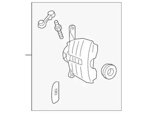 Корпус суппорта 8V0615123F VAG