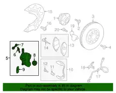 Корпус суппорта 8V0615124E VAG