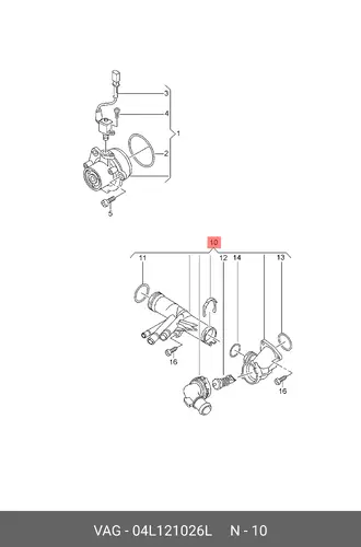 GEHAEUSE 04L121026L VAG