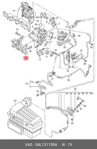 Кронштейн 04L131159A VAG