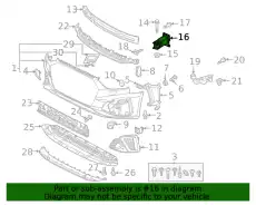 Кронштейн 8W0807134A VAG