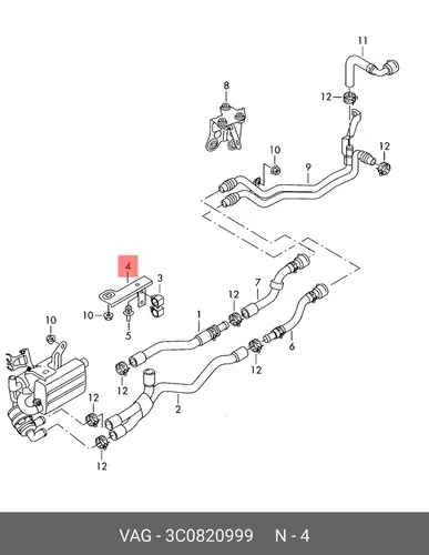 Кронштейн 3C0820999 VAG