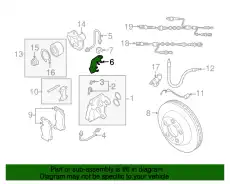 Кронштейн 7L0614844A VAG