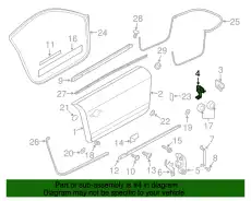 Кронштейн 8J0831138A VAG