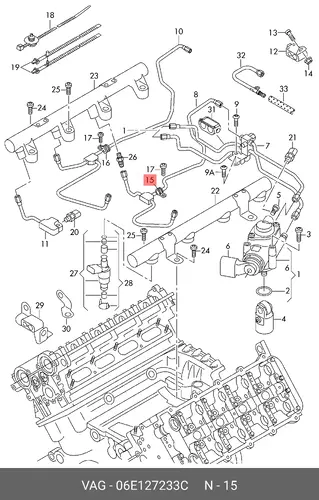 Кронштейн 06E127233C VAG