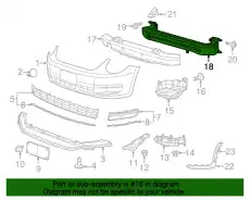 Кронштейн бампера 5C5807109C VAG