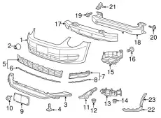 Кронштейн бампера 5C5807109C VAG