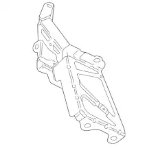 8W0121261A Кронштейн дополнительного радиатора ОЖ VAG