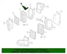 Кронштейн дополнительного радиатора ОЖ 8S0121264 VAG